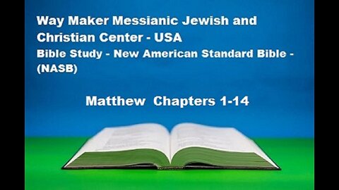 Bible Study - New American Standard Bible - NASB - Matthew 1-14