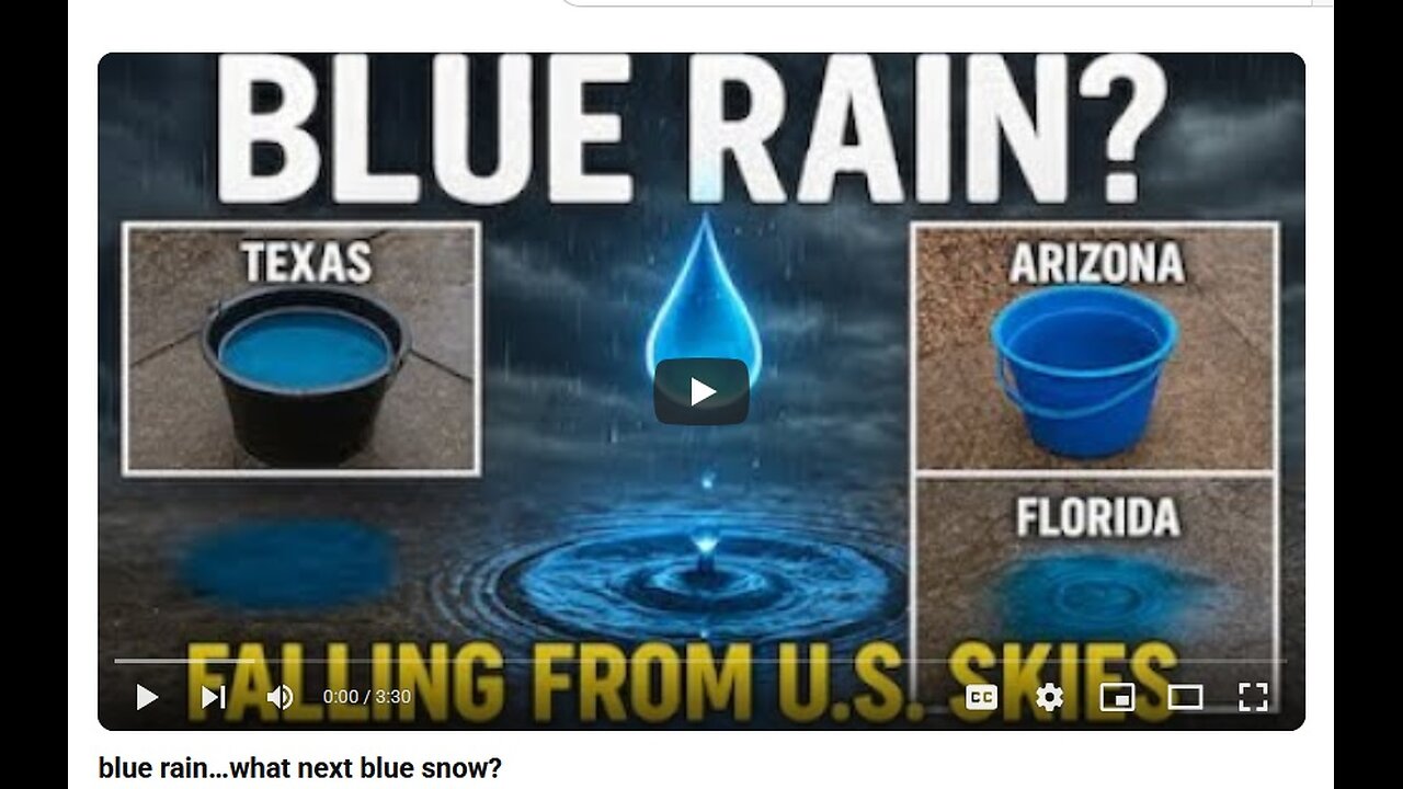 *MYSTERIOUS BLUE RAIN* Falling From The Sky! - MrMBB333