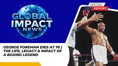 🥊George Foreman Dies At 76 - George Foreman The Life, Legacy, and Impact of a Boxing Legend .#lcon