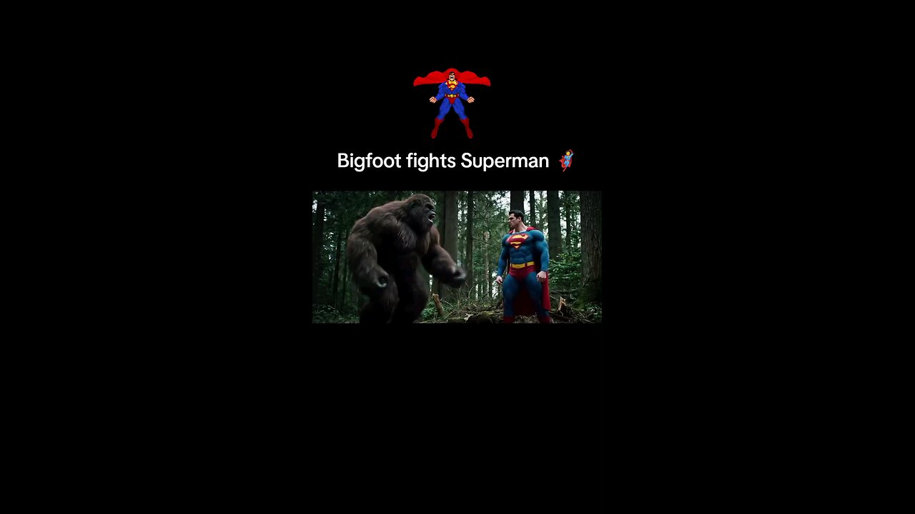 Bigfoot fights Superman