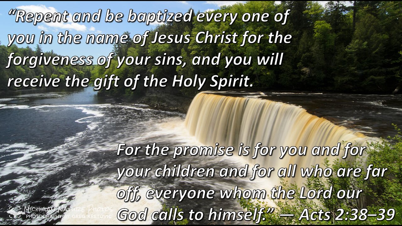 13th Sunday after Pentecost | Luther's Small Catechism: The Nature of Baptism