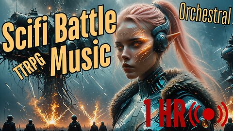 Space Combat Battle with videos and music - orchestral instrumental intense music