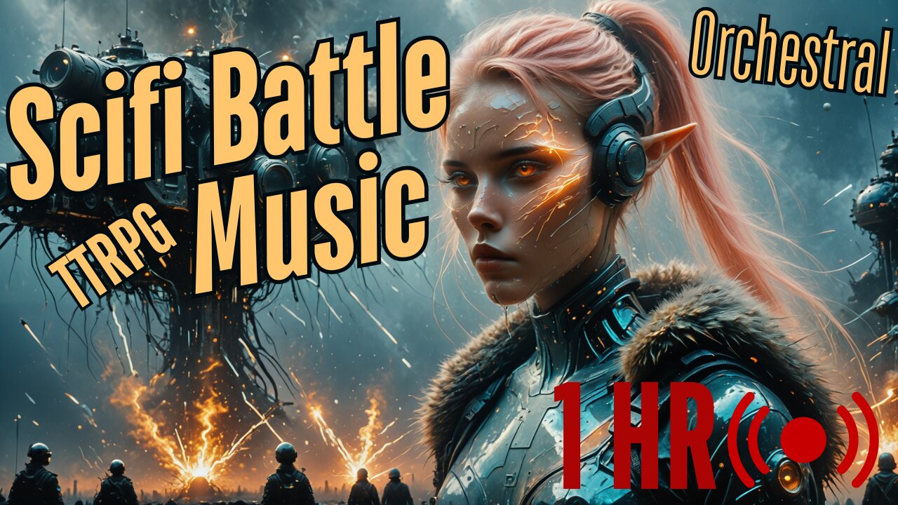Space Combat Battle with videos and music - orchestral instrumental intense music