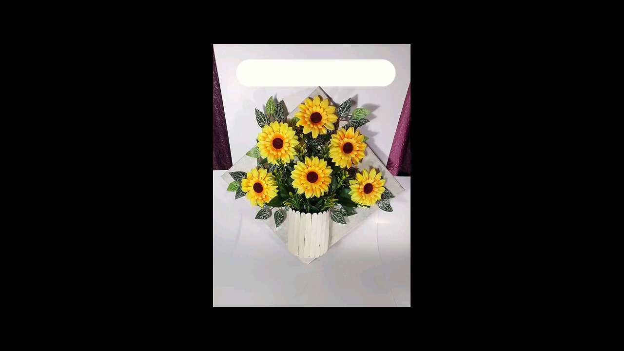 Wall Hanging 3D Sunflower