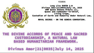 THE DIVINE ACCORDS OF PEACE AND SACRED CUSTODIANSHIP, A NATURAL LAW BASED HUMANITARIAN FRAMEWORK.