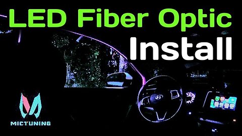 Unboxing and Installing the Mictuning LED Fiber Optic Car Ambient Lighting Kit with Remote