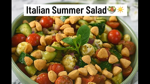 Italian Summer Salad🥗🇮🇹☀️