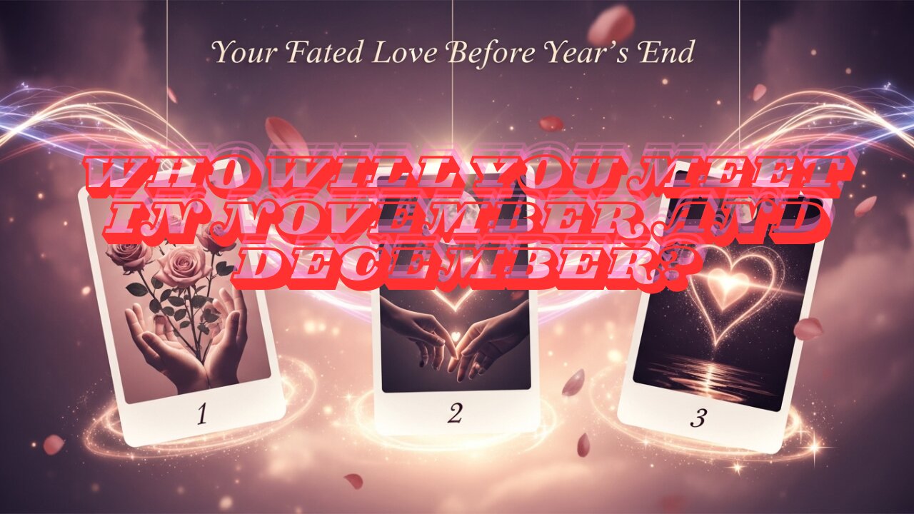 Who will approach you in November or December before the end of the year? #Soulmate
