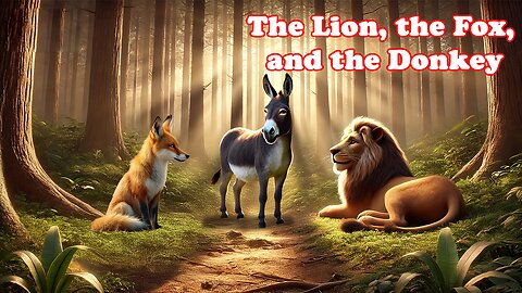 The Lion, the Fox, and the Donkey | A Tale of Greed and Justice | Animated Moral Story