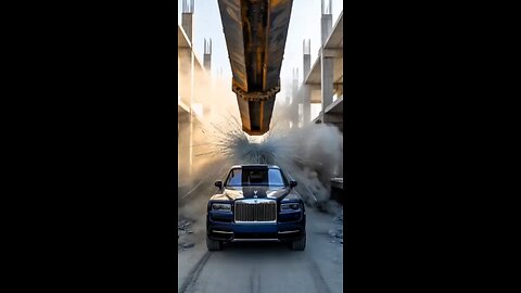 Giant Dump Truck vs Rolls-Royce — Epic Crash!” Giant Dump Truck vs Rolls-Royce — Epic Crash!