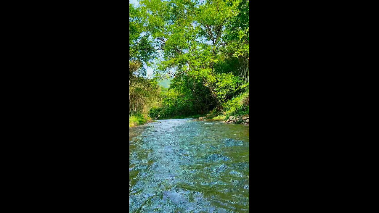 flowing river water