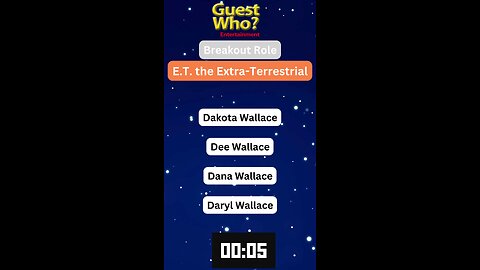 Guest This Actress #267 Like A Quick Quiz? | E.T. the Extra-Terrestrial
