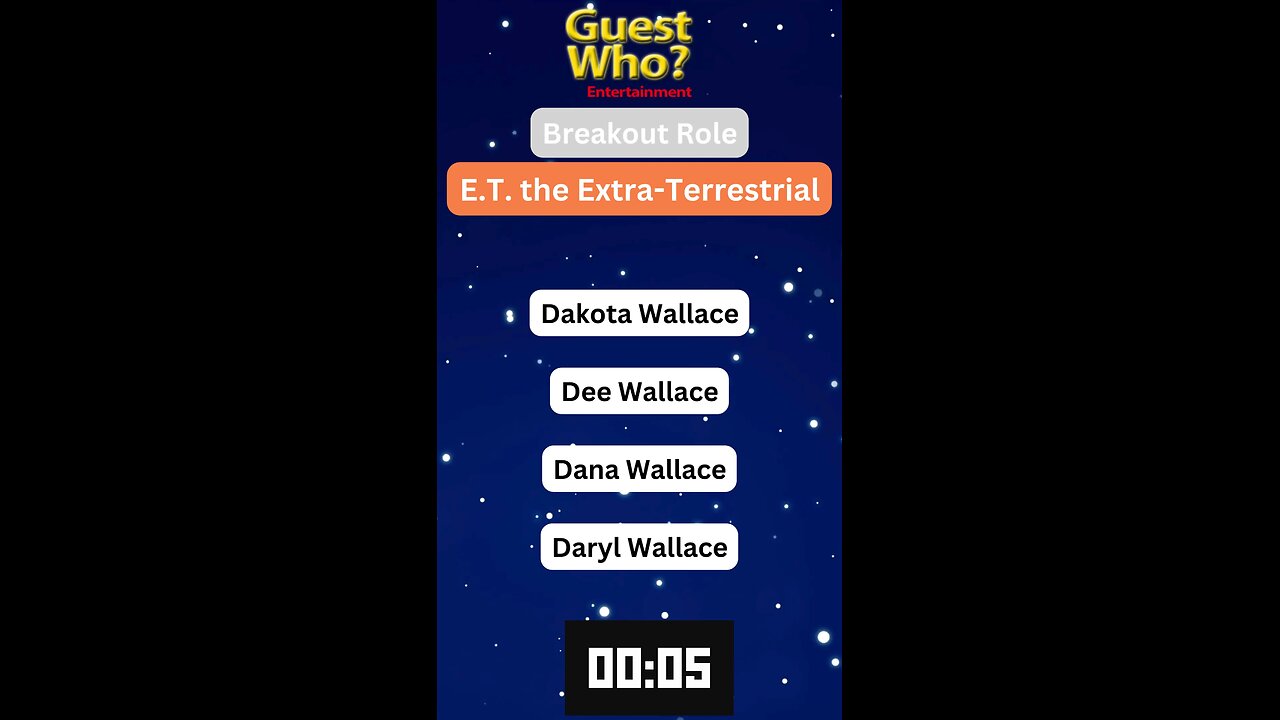 Guest This Actress #267 Like A Quick Quiz? | E.T. the Extra-Terrestrial