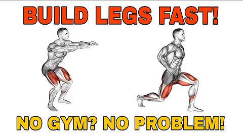 LEG DAY at HOME 🔥 No Gym, No Excuses | Build Strong Legs FAST!