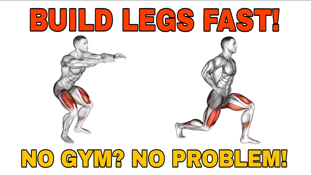 LEG DAY at HOME 🔥 No Gym, No Excuses | Build Strong Legs FAST!
