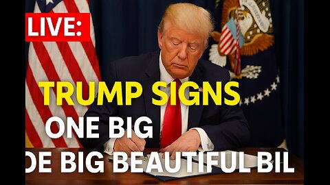 Live : Trump signs historic big beautiful bill act- what's inside will shock you
