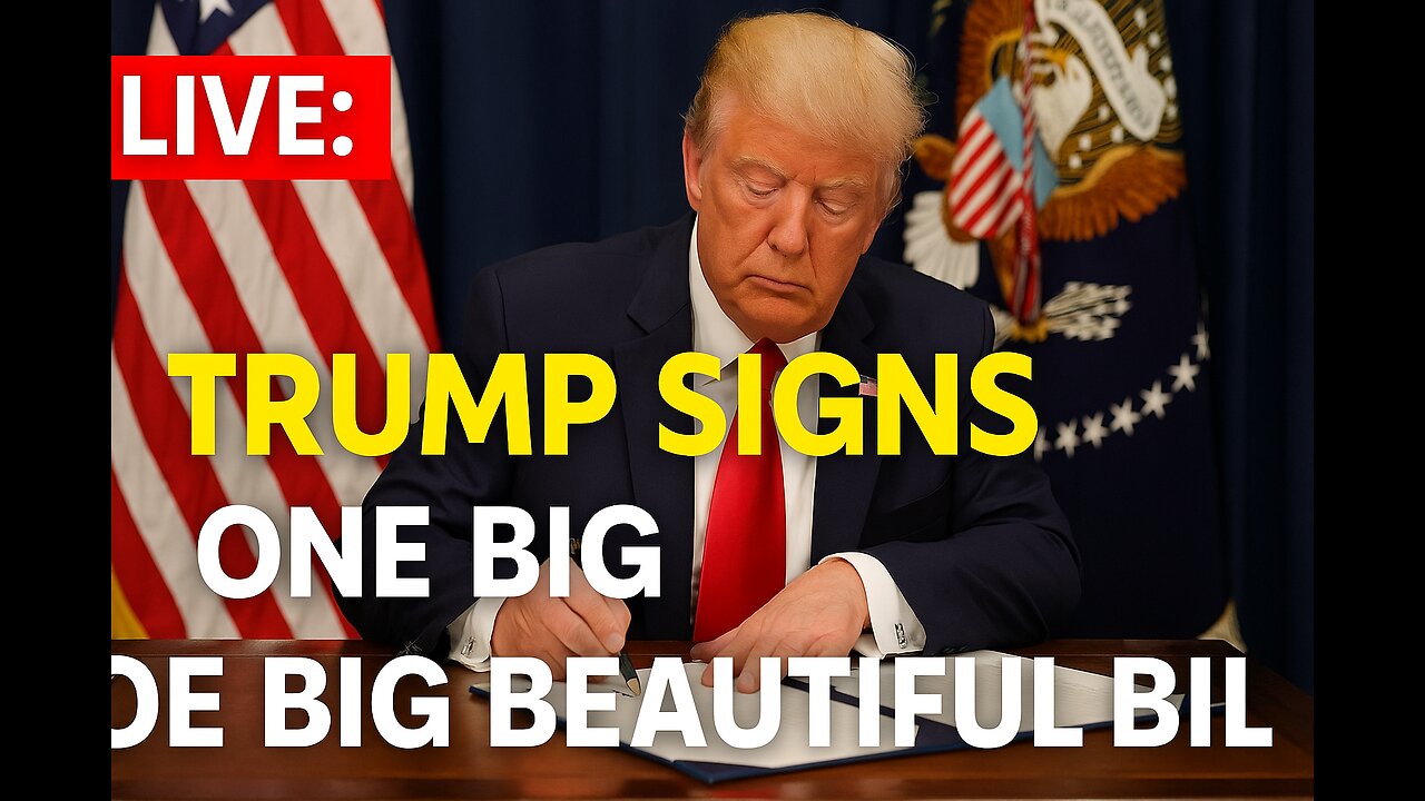 Live : Trump signs historic big beautiful bill act- what's inside will shock you