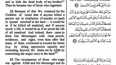 Does Quran 5:32 forbids Muslims to KILL and MURDER Non-Muslims and Muslims. David Wood