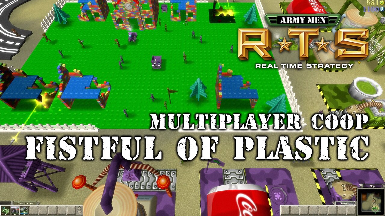 Army Men RTS Multiplayer Cooperative - "Fistful of Plastic" - Mission 9 (Livestream excerpt)