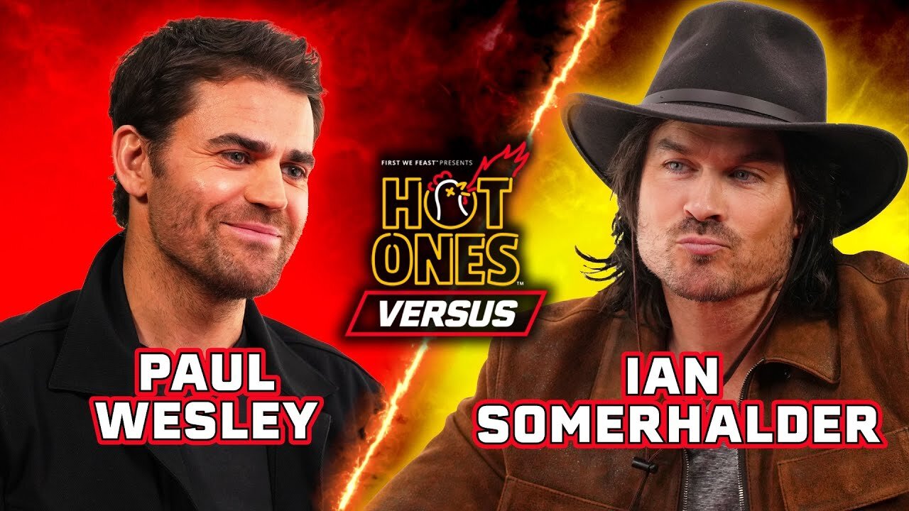 Paul Wesley vs. Ian Somerhalder Hot Ones Versus