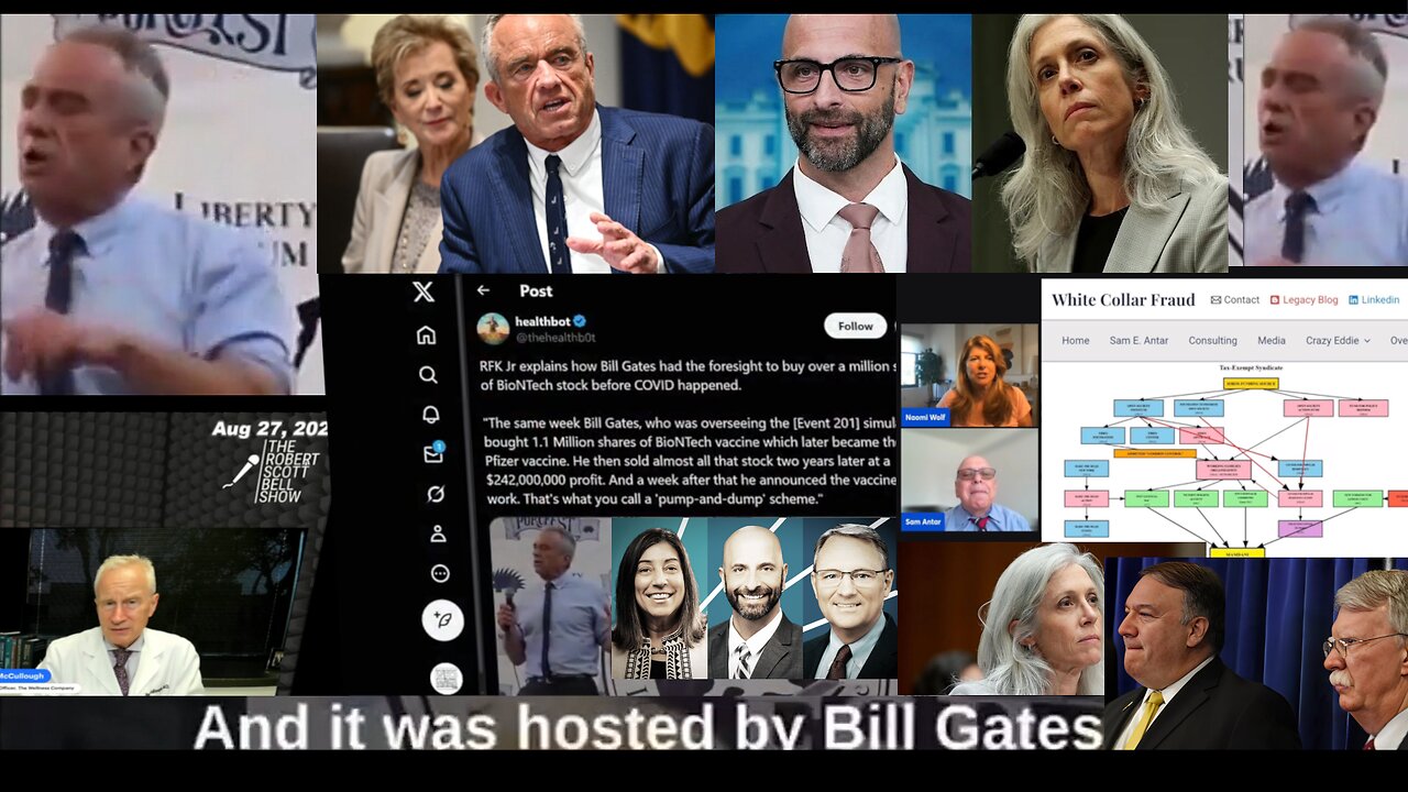 ( -0954) Dr. Peter McCullough, RFK Jr & the Newborn-Jabs-Cause-Autism CDC Storm - & Naomi Wolf & Sam Antar on How Non-Profits Launder Campaign Financing