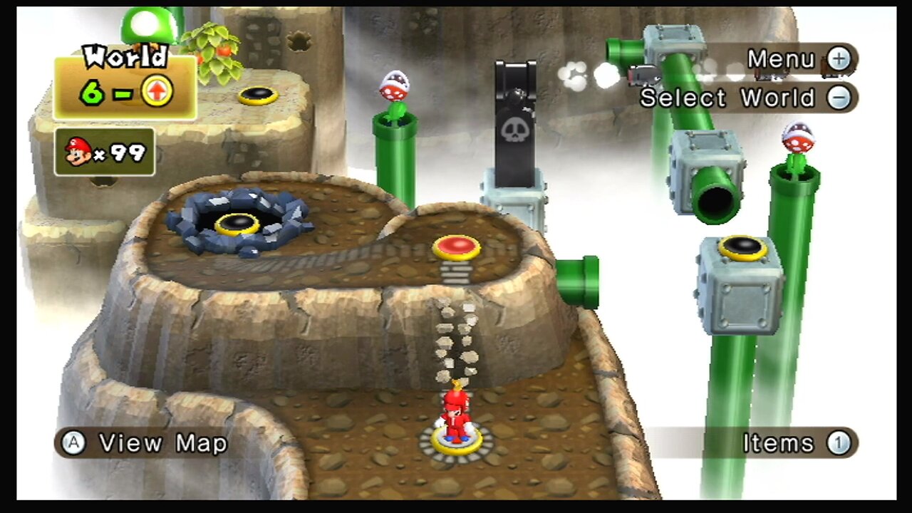 New Super Mario Bros. Wii (World 6)
