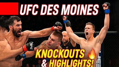 UFC Des Moines Recap: Full Fight Highlights, Knockouts & Top Moments! 🥊🔥 | NewsDrift