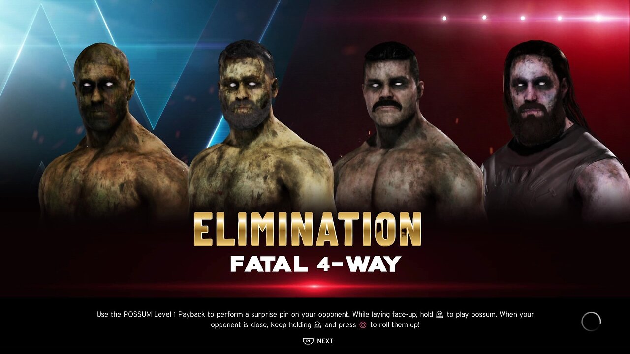 WWE 2k20 Elimination Zombie Cesaro vs Zombie Sami Zyan vs Zombie Robert Roode vs Zombie Kassius Ohno