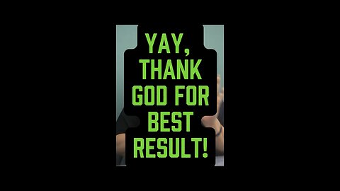 Thank God For Best Results! ❤️