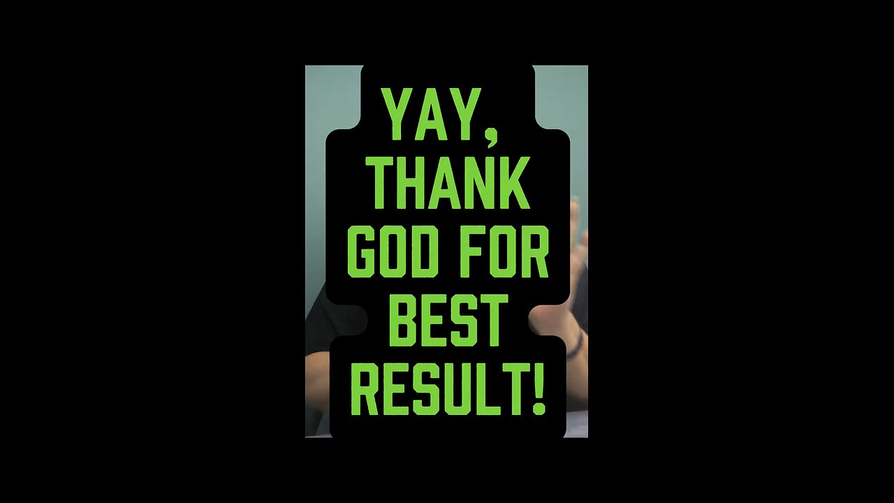 Thank God For Best Results! ❤️