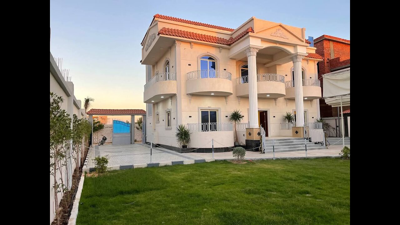 فيلا راقية ومميزة في منطقة واحة الزهراء الريف الاوروبي