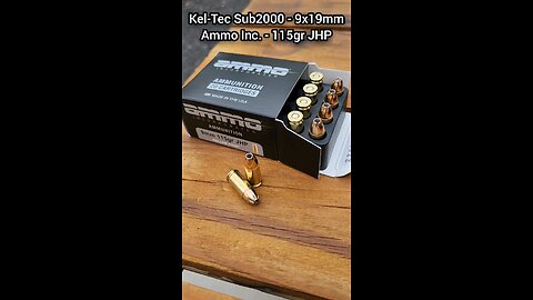 [Chrono] (9x19mm) Kel-Tec Sub2000 - AMMO Inc. 115gr JHP
