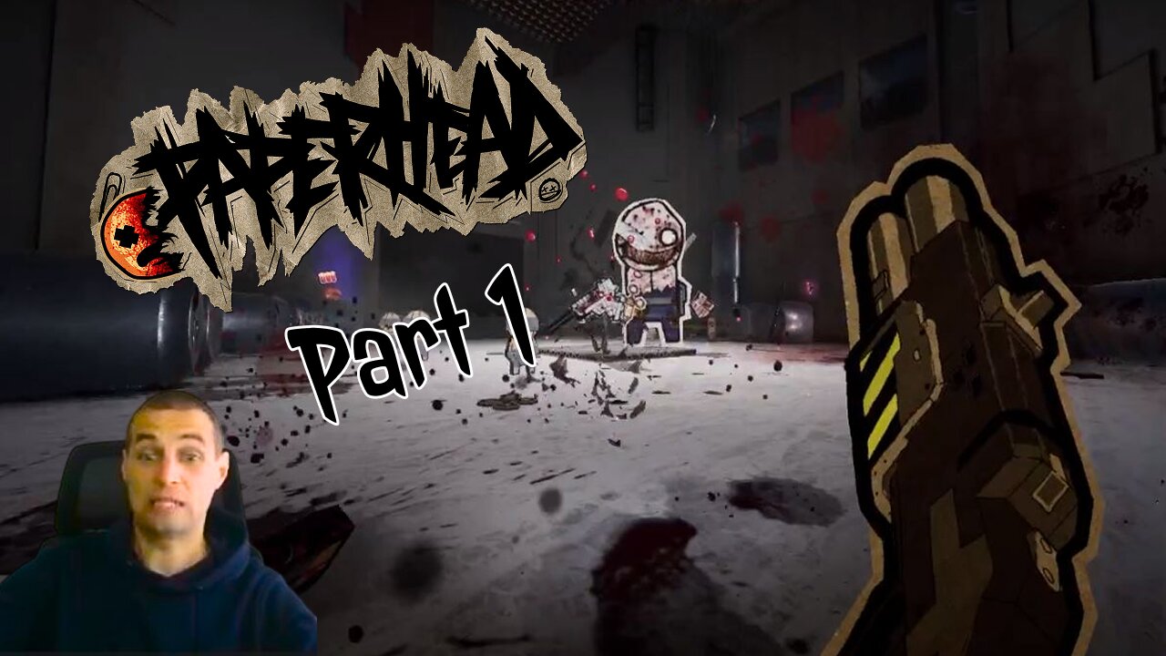 Part 1 / Paper head! I'll crush the cardboard until it bleeds)) I'll kick you in the face! #gaming