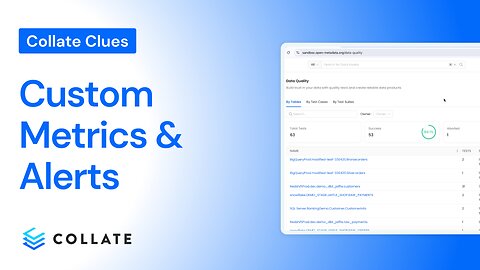 Collate Clues: Custom Metrics & Alerts