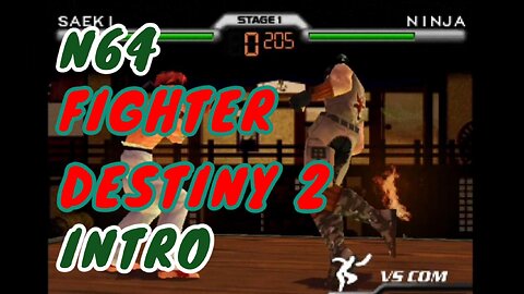 N64 Intro - Fighter Destiny 2 Arena Blaze Cinematic