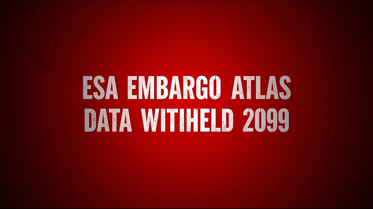 🚨 RED ALERT: ESA Embargoes 3i/ATLAS Spectroscopic Data for 74-Years, Confirming Alien Spacecraft