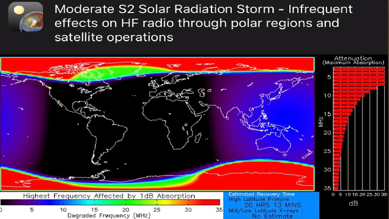 Moderate (S2) Radiation Storm - 233,000 Without Power For Days - Major Snow Forecast For April!