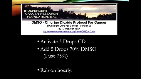 Chlorine Dioxide--My full Speech including a "How To" section.