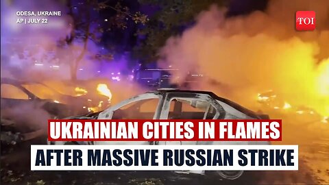 'Everything In Flames...': Devastating Visuals From Ukraine After Russian Non-Stop Assault