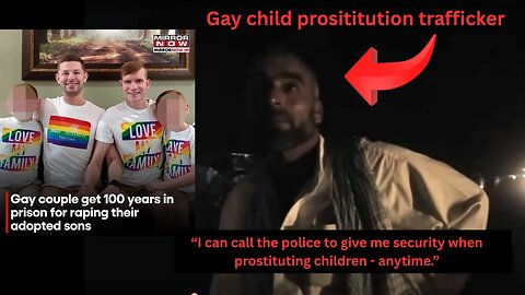 This homosexal society started abusing children REAL fast