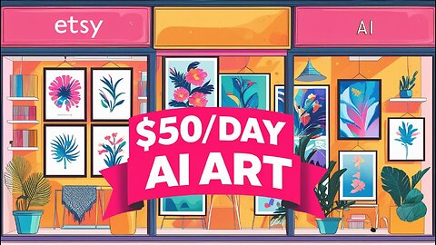 Step-by-Step: Make $50/day Selling AI Art on Etsy