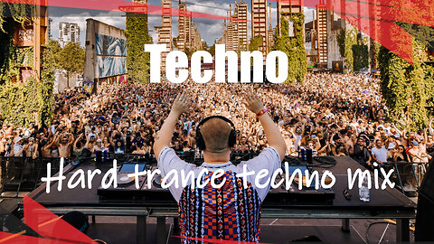 Hard trance techno music mix