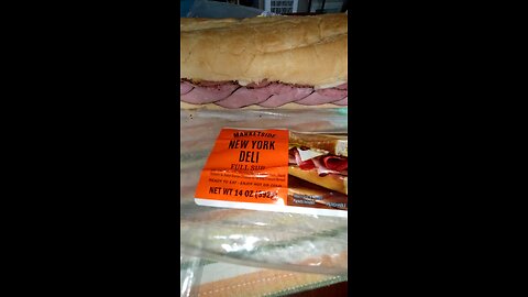 Eating Marketside New York Deli Full Sub, Dbn, MI, 7/14/25
