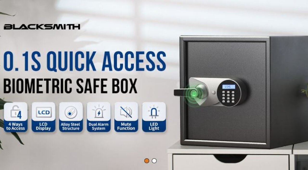 Blacksmith Biometric Home Safe