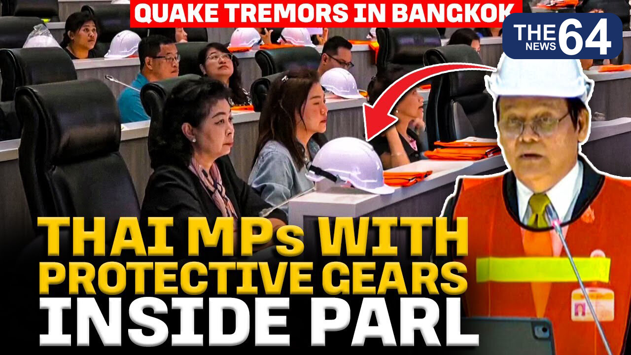 Helmet, reflective vest; Thai senators take precaution, issue protective equipment in Parliament