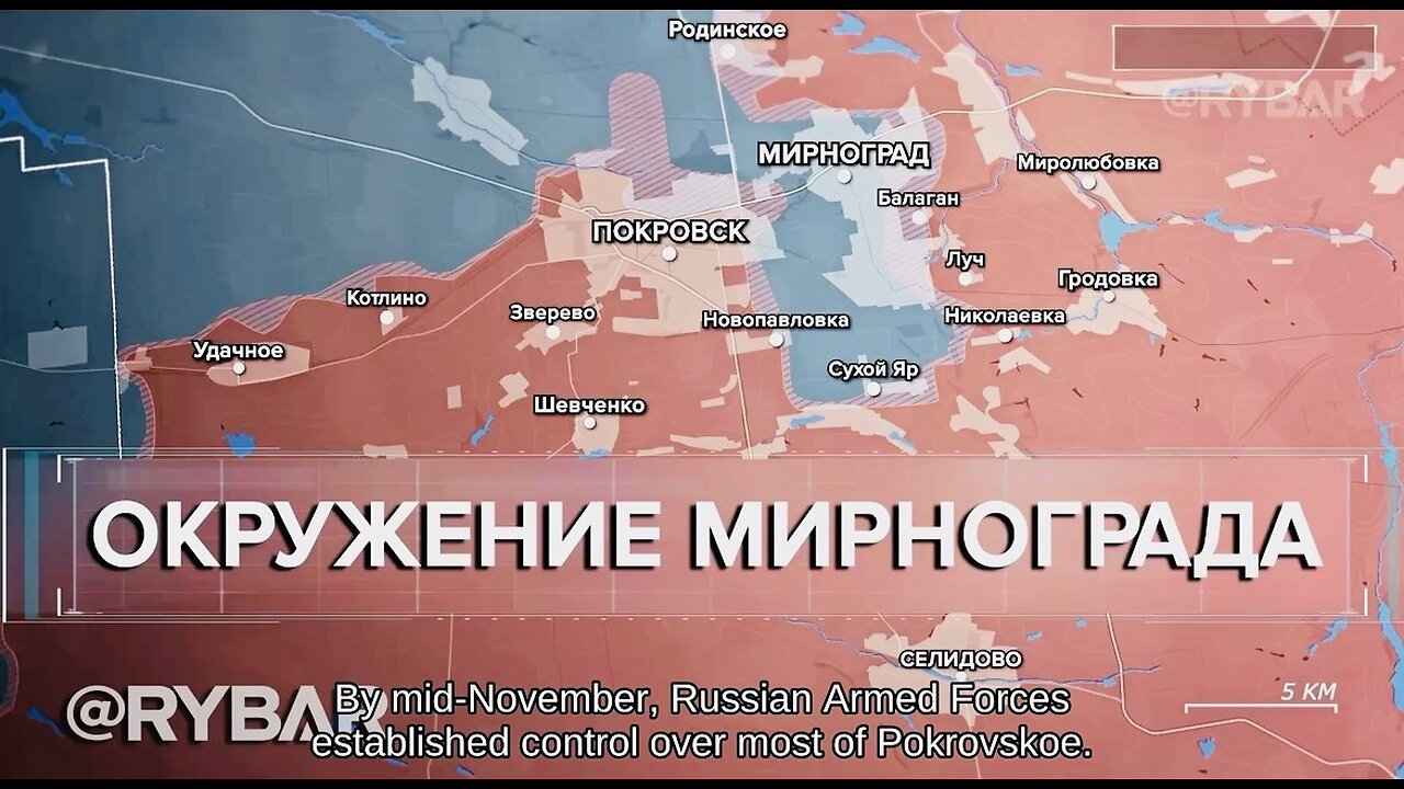 🇷🇺 🏹 🎣 Mirnograd in the Ring: Rybar’s Analysis