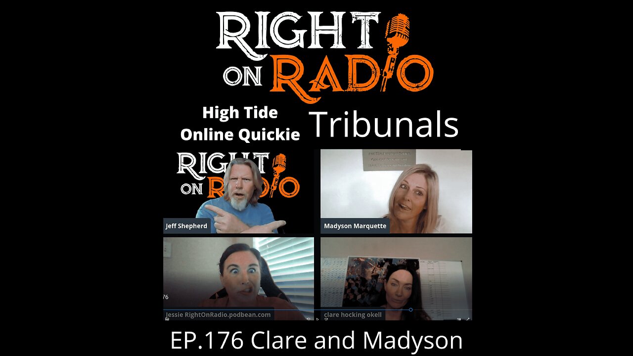 Right On Radio Episode #176 - Clare and Madyson are Back. Connect a Surfer, a Trafficker and a Tribunal. Too Funny Intel. (June 2021)