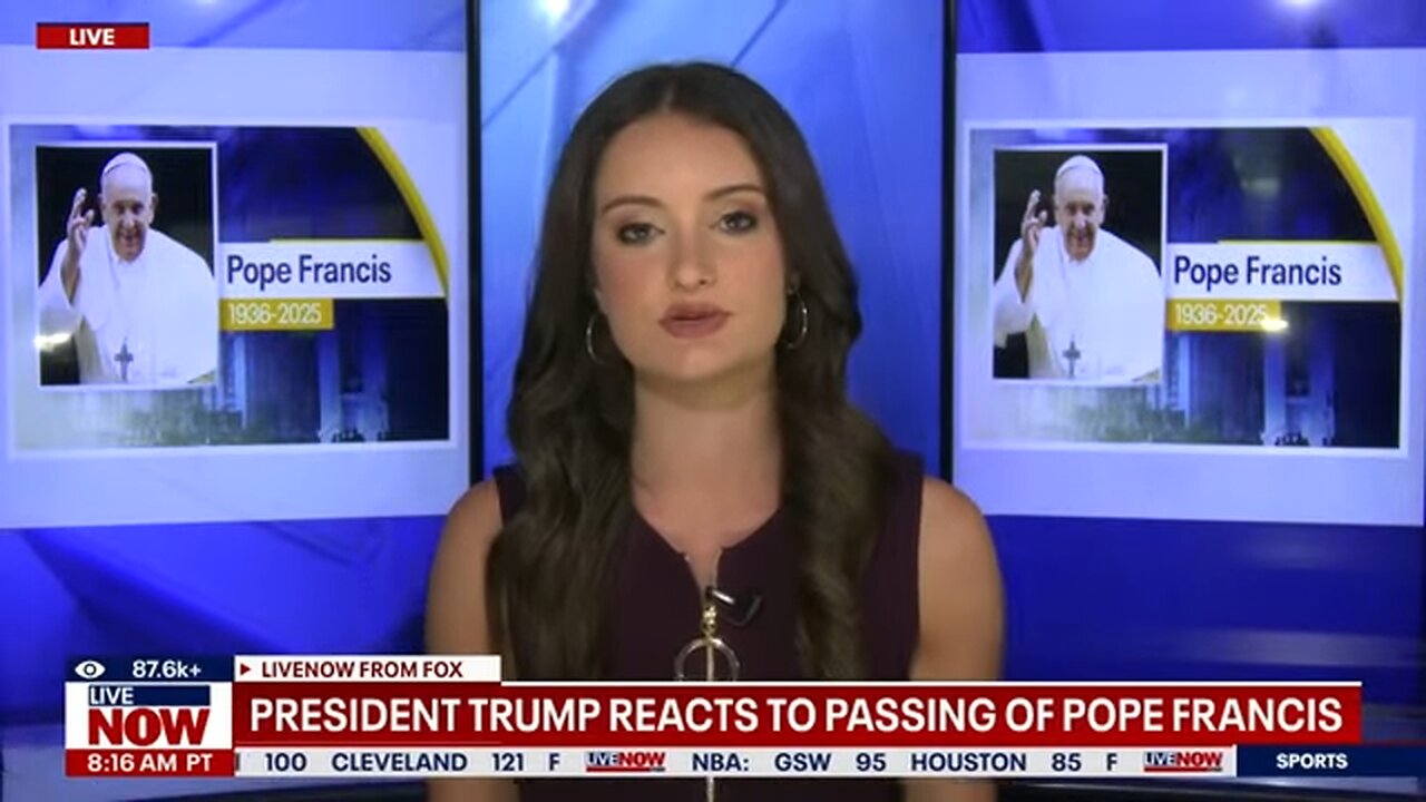 President Trump pays tribute to Pope Francis