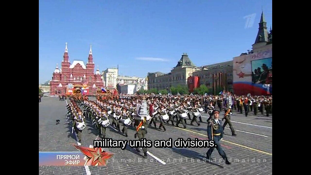 Victory Parade. Moscow. 09.05.2010. Joint parade fragment