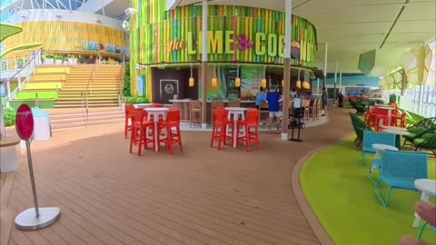 Lime & Coconut Bar at Star of the Seas Deck 15!
